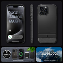 Carica l'immagine nel visualizzatore di Gallery, Spigen Cover Rugged Armor MagFit per iPhone 15 Pro