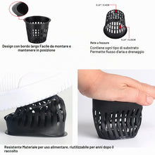 Carica l'immagine nel visualizzatore di Gallery, ORIMERC 30 pezzi netti pots da 7,6cm con stoppino idroponico da 9m, per acquaponica, vaso da muratore, secchielli per or