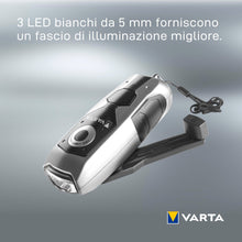 Carica l'immagine nel visualizzatore di Gallery, Varta 17680101401 Torcia LED a mano DYNAMO portatile LED con carica a dinamo, 28 Lumen, 100% Resistente agli urti e idro