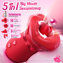 Carica l'immagine nel visualizzatore di Gallery, 5 in 1 Vibratoreper Donna Professionale, 10 Vibratore di Leccamento Sex Toys Donna con App AI, 3 Automatica 1 Suzione Ma