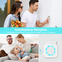 Carica l'immagine nel visualizzatore di Gallery, AIMAX Campanello Senza Fili Da Esterno con 2 Trasmettitori e 1 Ricevitore,Portata 400m,Wireless Doorbell,IP55 Impermeabi