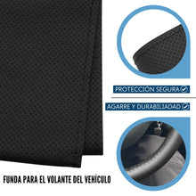 Carica l'immagine nel visualizzatore di Gallery, AUTOZOCO Coprivolante con aghi e filo, coprivolante da cucire, coprivolante antiscivolo, adatto per diametro 37/38 cm, n