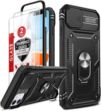 Carica l'immagine nel visualizzatore di Gallery, LeYi Cover per iPhone 11 con Vetro Temperato [2 Pack](Nero)