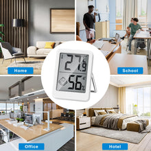 Carica l'immagine nel visualizzatore di Gallery, HORJOR Mini Termometro LCD Igrometro Professionale Digitale con Livello di Comfort Misuratore umidità per Ambiente per I