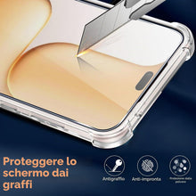 Carica l'immagine nel visualizzatore di Gallery, ZhuoFan Cover Chiaro per Honor 600 Lite 5G con 2 Pezzi Vetro Temperato, Custodia Trasparente TPU Morbido Silicone, [Anti