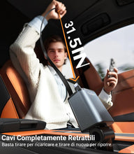 Carica l'immagine nel visualizzatore di Gallery, Coolpow Caricatore Auto USB C【Ricarica Rapido】Accendisigari USB Retrattile