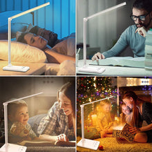 Carica l'immagine nel visualizzatore di Gallery, oxylops Lampada da Scrivania LED Protezione Degli Occhi, lampada Touch Control Pieghevole per cameretta,ufficio, con por