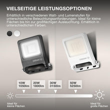 Carica l'immagine nel visualizzatore di Gallery, OSRAM Proiettore LED ENDURA FLOOD PC 50W 4000K Grigio