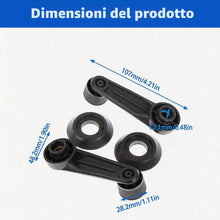 Carica l'immagine nel visualizzatore di Gallery, Manovella Alzacristalli Auto, 2 Pezzi Maniglia per Vetro Manuale, Sostituzione per Suzuki Geo Tracker, ABS Antiscivolo (