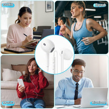 Carica l'immagine nel visualizzatore di Gallery, 2 Pezzi Cuffie Cablate per iPhone,[Certificate MFI] Auricolari In-Ear