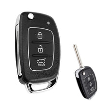 Carica l'immagine nel visualizzatore di Gallery, Hyundai Guscio Chiave Auto Compatibile con i10 i20 i30 i40 ix20 ix30 ix25 ix35 ix45 ix55, 3 Tasti Telecomando Ricambio C