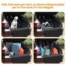 Carica l'immagine nel visualizzatore di Gallery, KYG Telo Auto per Cani Tessuto Oxford Impermeabile Antipolvere Tappetini per Bagagliaio Protezione Universale Posteriore