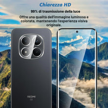 Carica l'immagine nel visualizzatore di Gallery, 3D Vetro Temperato per Xiaomi Redmi Note 15 Pro Plus 5G, 2+2 Pezzi Pellicola Prottetiva con Pellicola Fotocamera Anti Gr