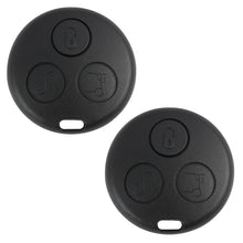 Carica l'immagine nel visualizzatore di Gallery, 2 Pezzi Custodia per Chiave Auto Compatibile con Smart Fortwo 450 MC01 Roadster Cabrio Coupé 1998-2007, Custodia per Chi