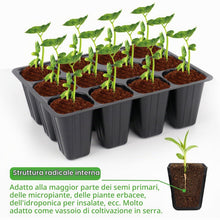 Carica l'immagine nel visualizzatore di Gallery, Vassoi riutilizzabili a 120 celle, mini propagatore, set per la coltivazione di serre, ciotole per piante, serre in plas