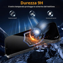 Carica l'immagine nel visualizzatore di Gallery, Vanrain Pellicola Privacy per iPhone 17e/16e, 2 Pezzi Anti Spy Vetro Temperato Con Installazione Automatica, Protezione 