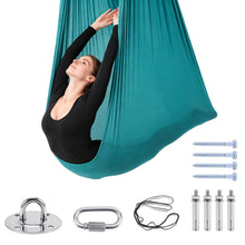 Carica l'immagine nel visualizzatore di Gallery, Amaca per Yoga Aereo, Tessuto Elastico e Resistente, Carico Fino a 200 kg, Perfetta per Pilates, Ginnastica, Danza e Str