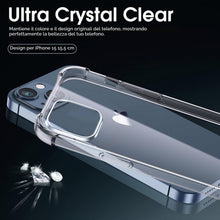 Carica l'immagine nel visualizzatore di Gallery, Melomon Cover per iPhone 15 (6,1 Pollici), Custodia Trasparente per Assorbimento degli Urti con Paraurti in TPU Morbido,