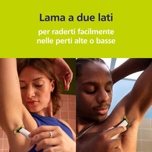 Carica l'immagine nel visualizzatore di Gallery, Philips OneBlade Intimate lame, compatibili con tutti i modelli OneBlade e OneBlade Pro, con SkinProtect per rasatura e 