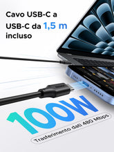 Carica l'immagine nel visualizzatore di Gallery, UGREEN Zapix Caricatore USB C 45W PPS Ricarica Rapida iPhone con Cavo 1.5M