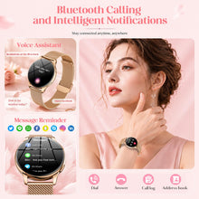 Carica l'immagine nel visualizzatore di Gallery, Orologio Smartwatch Donna con Chiamate Bluetooth: 1.32" AMOLED Smart Watch da Cardiofrequenzimetro Pressione Sanguigna S