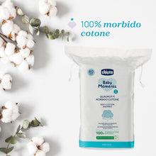 Carica l'immagine nel visualizzatore di Gallery, Chicco Baby Moments Quadrotti Morbido Cotone, Pulisce Delicatamente e Accarezza Morbidamente, Baby Skin, Bianco, 60 Pezz