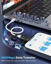 Carica l'immagine nel visualizzatore di Gallery, MoKo Adattatore da USB C a Lightning con Ricarica Veloce PD 36W, Adattatore da USB-C Femmina a Lightning Maschio per iPh