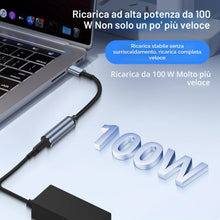 Carica l'immagine nel visualizzatore di Gallery, SinLoon PD 100 W DC4530 a cavo USB-C, DC 4,5 mm x 3,0 mm femmina (4,5 x 0,6 mm) ingresso su spina di tipo C, cavo di ric