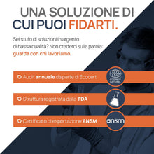 Carica l'immagine nel visualizzatore di Gallery, Argento colloidale 40 PPM 500 ml | acqua d'argento premium più forte di 25 ppm | per uomo, cane e gatto | carbonio neutr