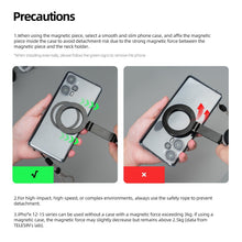 Carica l'immagine nel visualizzatore di Gallery, TELESIN Supporto Magnetico Selfie per Telefono da Collo, POV/VLOG Collana