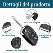 Carica l'immagine nel visualizzatore di Gallery, Hyundai Guscio Chiave Auto Compatibile con i10 i20 i30 i40 ix20 ix30 ix25 ix35 ix45 ix55, 3 Tasti Telecomando Ricambio C