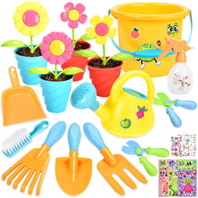Carica l'immagine nel visualizzatore di Gallery, Aragallant Giocattoli Attrezzi Giardinaggio per Bambini, Kit Giardinaggio Bambini con Rastrello Paletta Annaffiatoio Sec