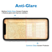Carica l'immagine nel visualizzatore di Gallery, Mothca Vetro Temperato Opaco per iPhone 11 / XR, Pellicola Protettiva con Incisione Nanostrutturata, Anti-Impronte e Ant