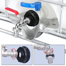 Carica l'immagine nel visualizzatore di Gallery, IBC Container Accessori, Adattatore per Serbatoio da 1000 L, Rubinetto S60X6 Connettore Filettato IBC da 3/4", IBC Rubin