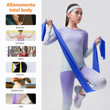 Carica l'immagine nel visualizzatore di Gallery, GRIFEMA GA5002 Fasce Elastiche Fitness Set da 4 1.8m – Elastici Palestra