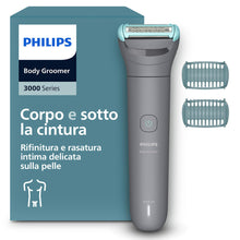 Carica l'immagine nel visualizzatore di Gallery, Philips Bodygroom series 3000 - Rifinitore per uomo tripla protezione, Rifinitura e rasatura intima, Preciso e confortev