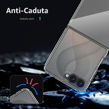 Carica l'immagine nel visualizzatore di Gallery, QULLOO Cover per Samsung Galaxy Z Flip 8 5G, Silicone Slim Clear Custodia Trasparente Morbida TPU+PC Bumper Case Ultra S