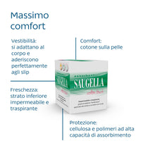 Carica l'immagine nel visualizzatore di Gallery, Saugella Cotton Touch Assorbenti Giorno con Ali, 42 Pezzi