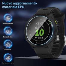 Carica l'immagine nel visualizzatore di Gallery, ZhuoFan 4 Pezzi Pellicola Protettiva vetro Temperato per Garmin Forerunner 55/45/45S/245,HD Chiaro AntiGraffio Alta Riso