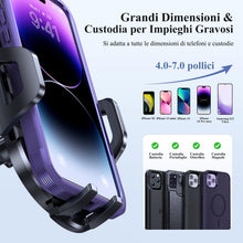 Carica l'immagine nel visualizzatore di Gallery, Miracase Porta Cellulare Auto, [Livello Militare Aspirazione Affidabile] Supproto Telefono Auto Universale, Per il Crusc