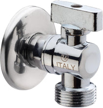 Carica l'immagine nel visualizzatore di Gallery, Rubinetto lavatrice 1/2" x 3/4"| Rubinetto a squadra | Maniglia in metallo | Sotto lavabo lavatrice, rubinetto, lavello 