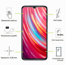 Carica l'immagine nel visualizzatore di Gallery, Vetro Temperato per Xiaomi Redmi Note 8 Pro [3 Pezzi] Vetrino Protettivo Pellicola Protezione Schermo