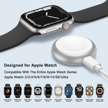 Carica l'immagine nel visualizzatore di Gallery, Caricabatteria per Apple Watch Porta USB C, Magnetico Portatile Caricabatterie, Metallo Alimentatore Viaggio Wireless St
