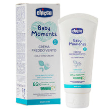 Carica l'immagine nel visualizzatore di Gallery, Artsana Chicco Baby Moments Crema Freddo Vento con Burro di Cacao e Vitamina E, con Formula Naturale, 0+ Mesi, 50 ml
