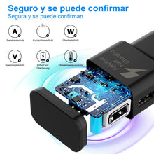 Carica l'immagine nel visualizzatore di Gallery, Caricabatterie rapido USB per Samsung Galaxy S9 S8 S10 S10+ S20 S20 FE A04S A14 A13 A12 A22 A23 A33 A34 A51 A52 A53 A54 