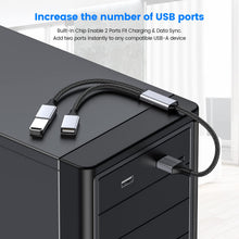Carica l'immagine nel visualizzatore di Gallery, MOGOOD Sdoppiatore USB 2.0 Doppio USB Doppia Presa per Ricarica e Dati