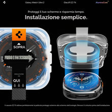 Carica l'immagine nel visualizzatore di Gallery, Spigen EZ Fit Vetro Temperato [2 Pezzi] per Samsung Galaxy Watch Ultra 2