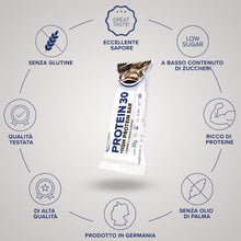 Carica l'immagine nel visualizzatore di Gallery, IronMaxx Protein 30 Barretta Proteica - Biscotti E Crema 6 x 35g | Barretta Proteica Senza Olio Di Palma E Senza Glutine