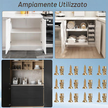 Carica l'immagine nel visualizzatore di Gallery, 100 Pz Vite Di Espansione Cerniera Riparazione Kit Armadio, Ancoraggio Ripristino Filetto Strippato Per Fissaggio Porta,