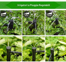 Carica l'immagine nel visualizzatore di Gallery, Hydrogarden 50 Pezzi Regolabili Flusso di irrigazione gocciolatori con connettore per Tubo 4mm / 7mm, 360 Gradi emettito